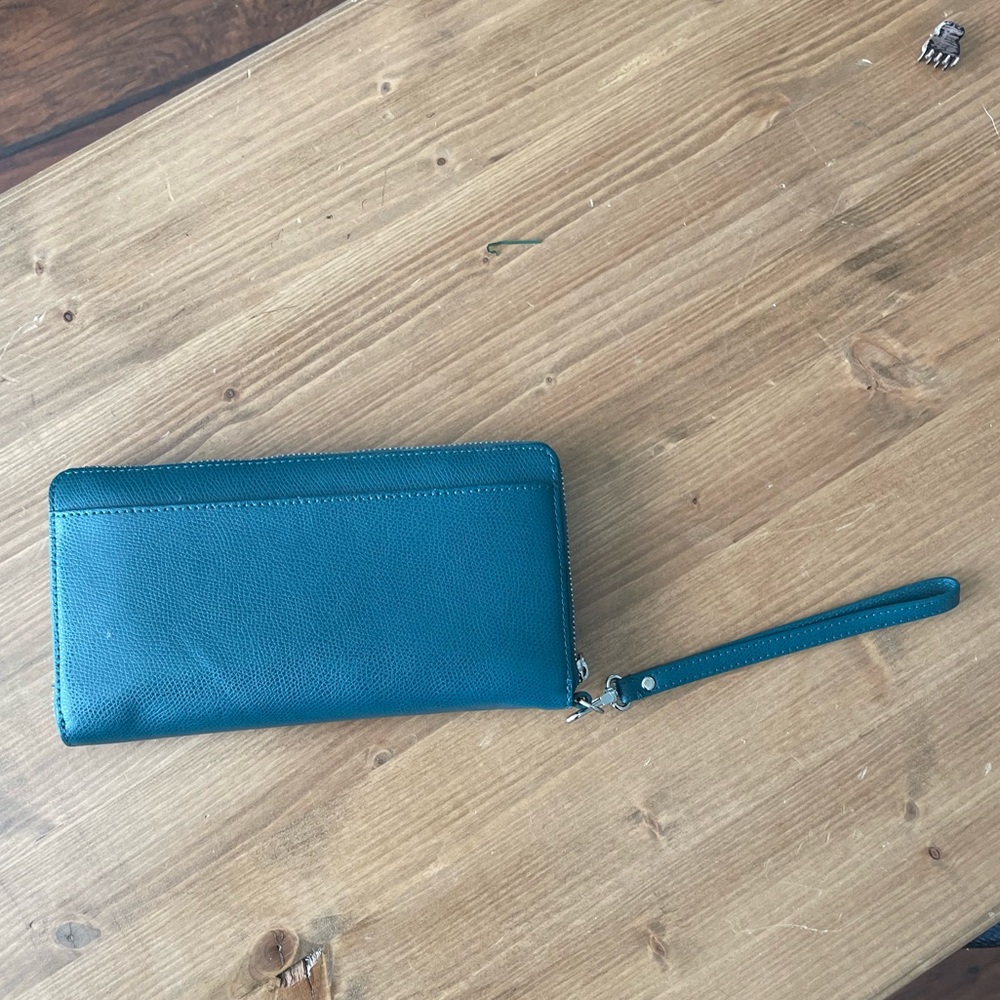 Halogen blue green wallet